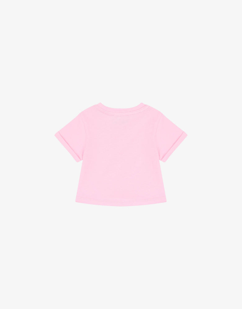T-shirt in jersey di cotone Moschino Teddy Bear Rosa Moschino 1