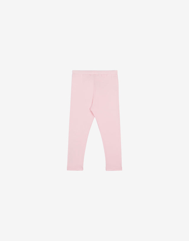 Leggings in jersey con logo Rosa chiaro Moschino 1