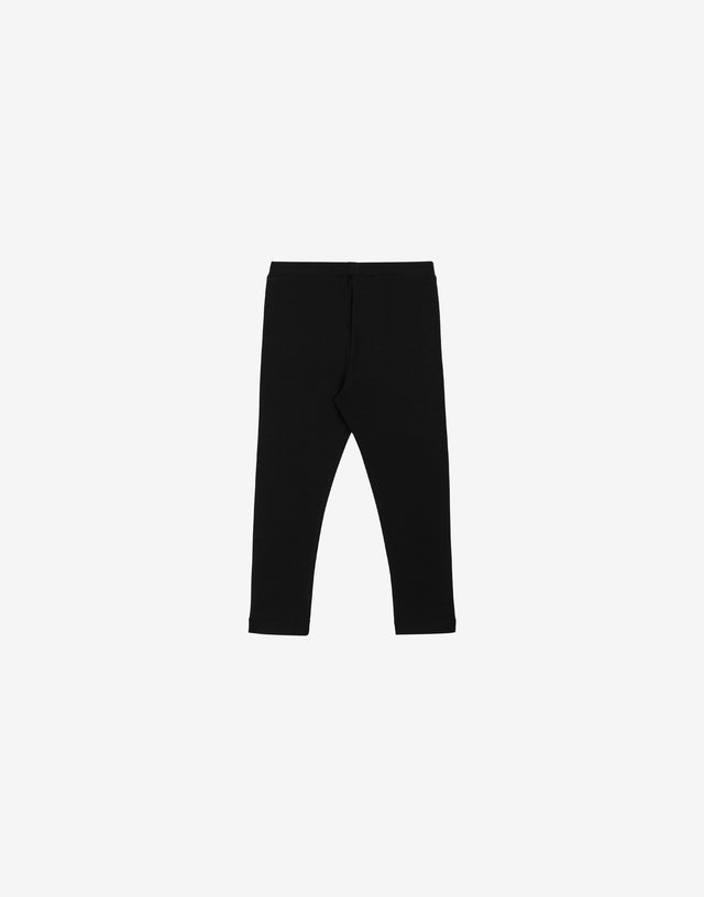 Leggings in jersey con logo Nero Moschino 1
