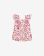 Short jumpsuit Poplin Allover Flowers
