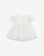 Tulle dress with all-over embroidery