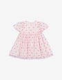Tulle dress with all-over embroidery