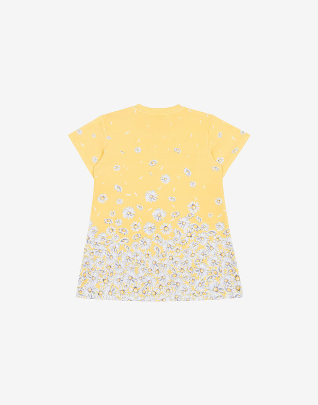 Abito in interlock di cotone Daisies Giallo Moschino 1