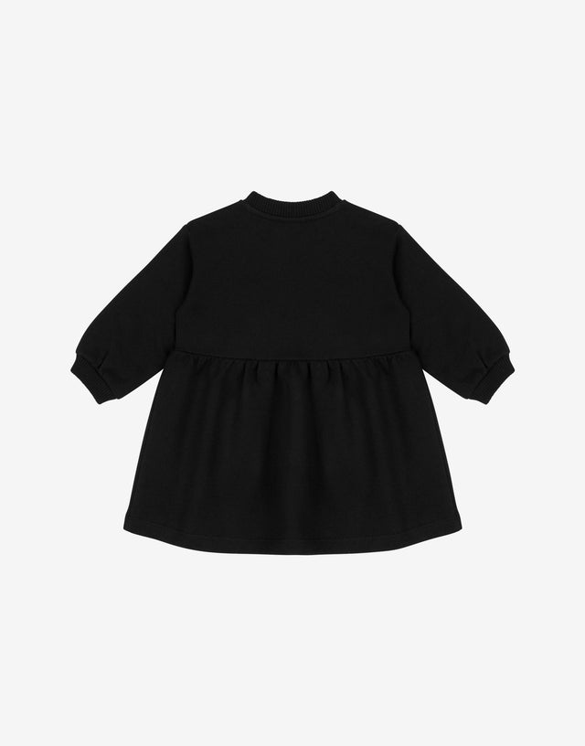Abito in felpa di cotone Moschino Teddy Bear stampato Nero Moschino 1
