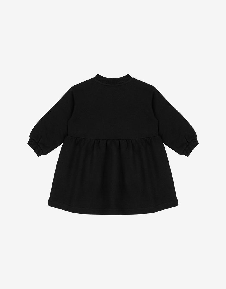 Abito in felpa di cotone Moschino Teddy Bear stampato Nero Moschino 1