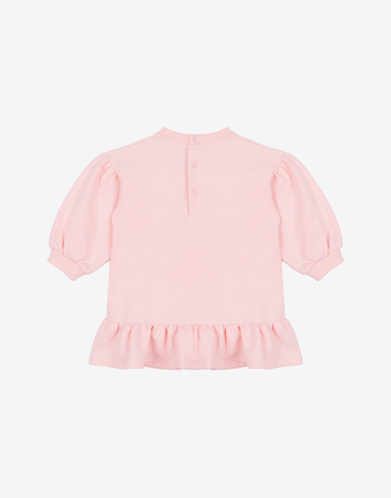 Abito in felpa di cotone Moschino Teddy Bear Rosa confetto Moschino 1