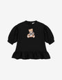 Abito in felpa di cotone Moschino Teddy Bear