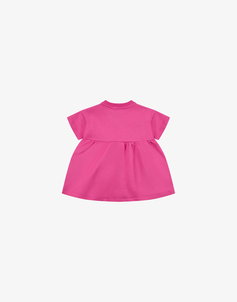 Vestido de felpa de algodón Moschino Teddy Bear Pink Moschino 1