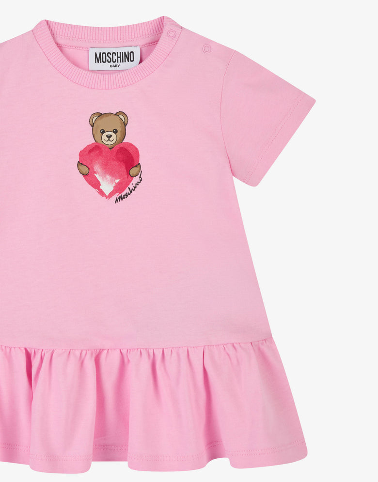 モスキーノ テディベア コットンジャージーワンピース ピンク Moschino 2