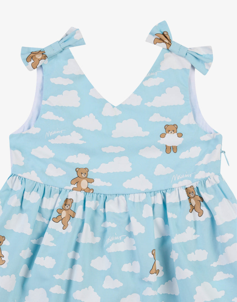 コットンポプリンのドレス Archive Clouds アズール Moschino 2