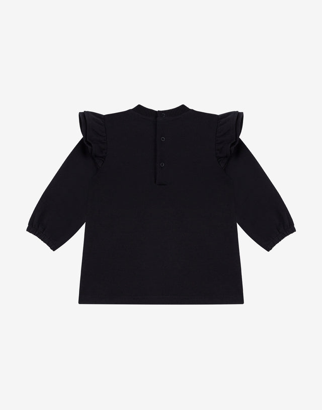 Moschino Teddy Bear Cotton Sweatshirt Dress Black Moschino 1
