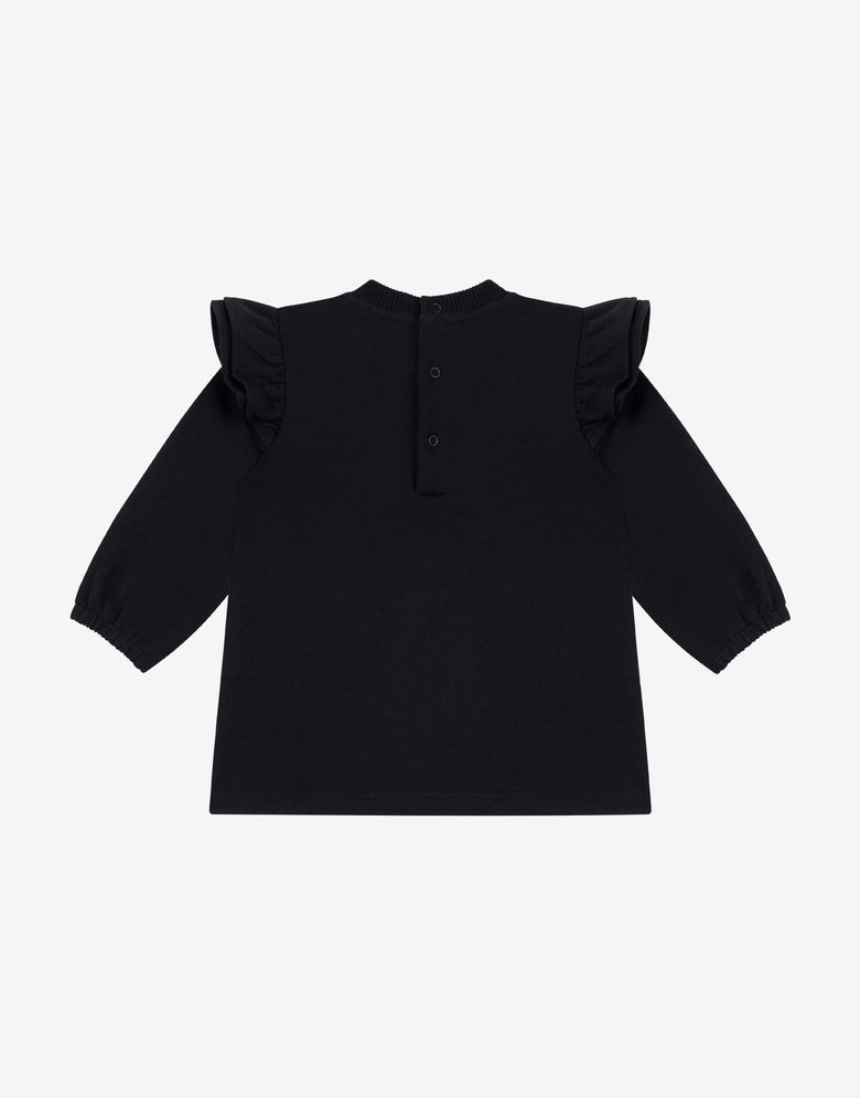 Robe en molleton de coton Moschino Teddy Bear Noir Moschino 1