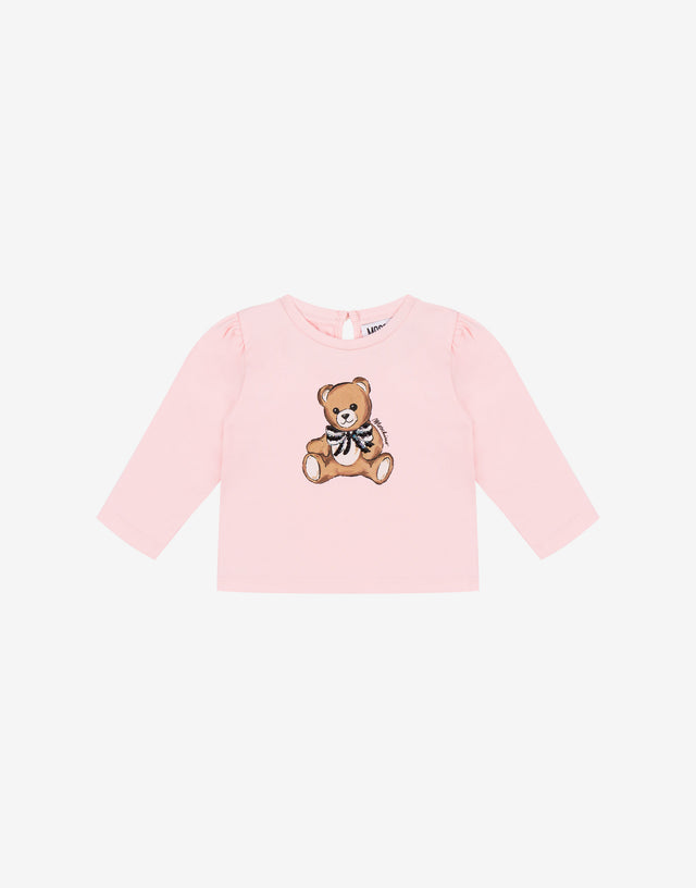 T-shirt in jersey di cotone Moschino Teddy Bear  Moschino 0