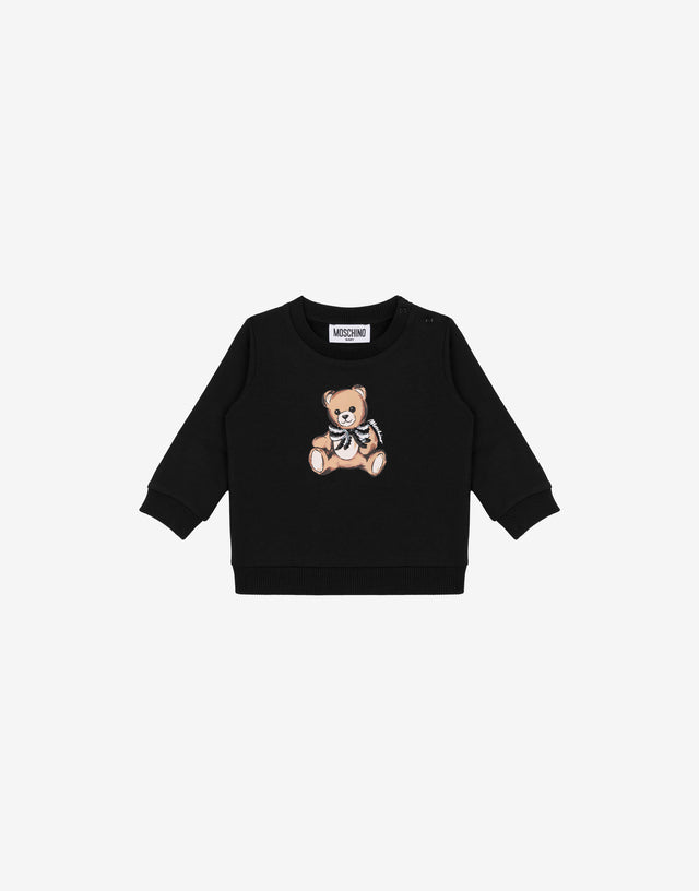 Felpa in cotone Moschino Teddy Bear Nero Moschino 0