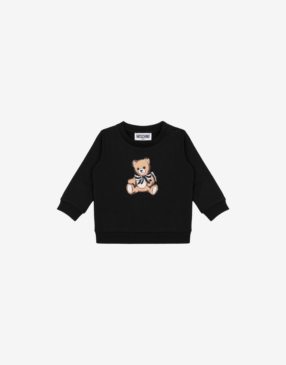 Moschino Teddy Bear Cotton Sweatshirt Black Moschino 0
