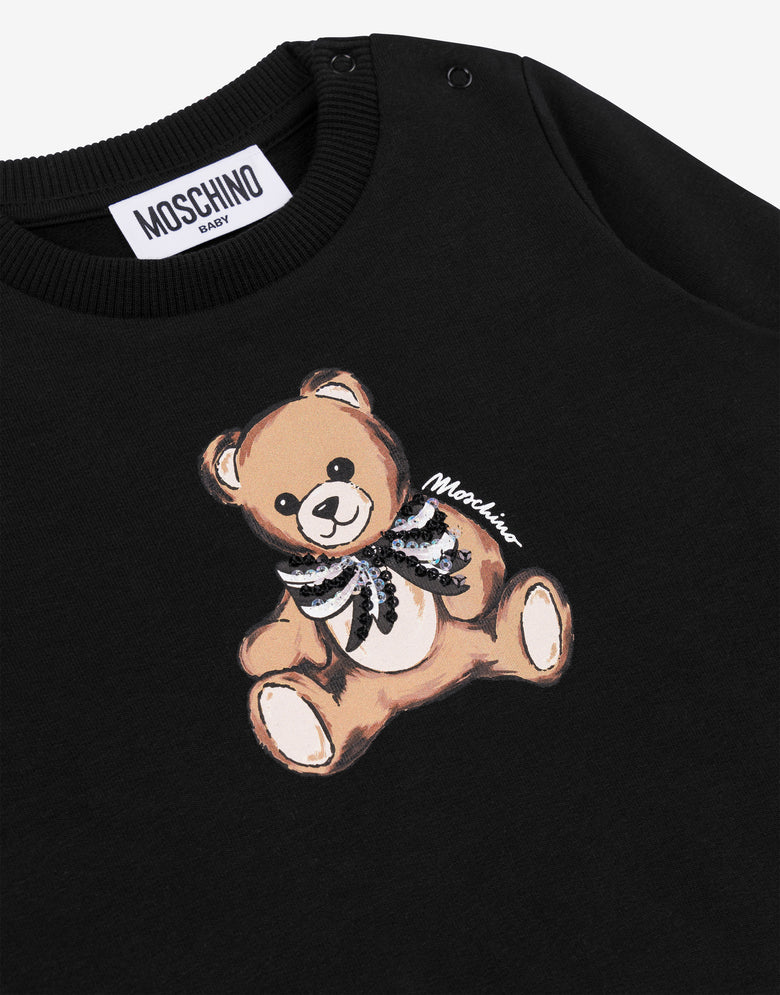Moschino Teddy Bear Cotton Sweatshirt Black Moschino 2
