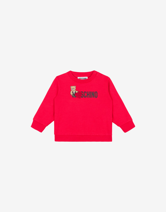 Moschino Teddy Bear Cotton Sweatshirt Bright red Moschino 0