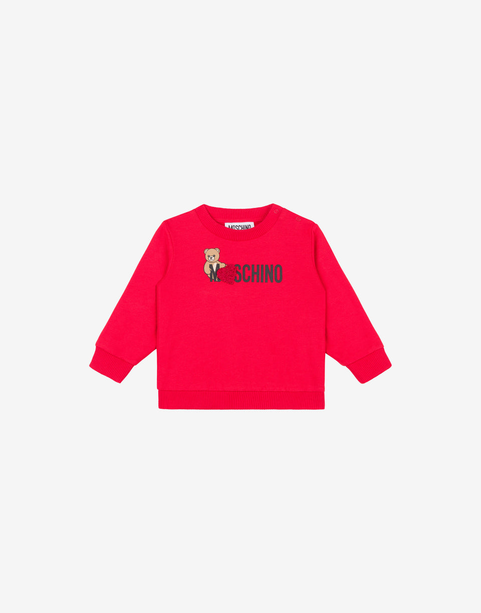 Moschino Teddy Bear Cotton Sweatshirt Bright red Moschino 0