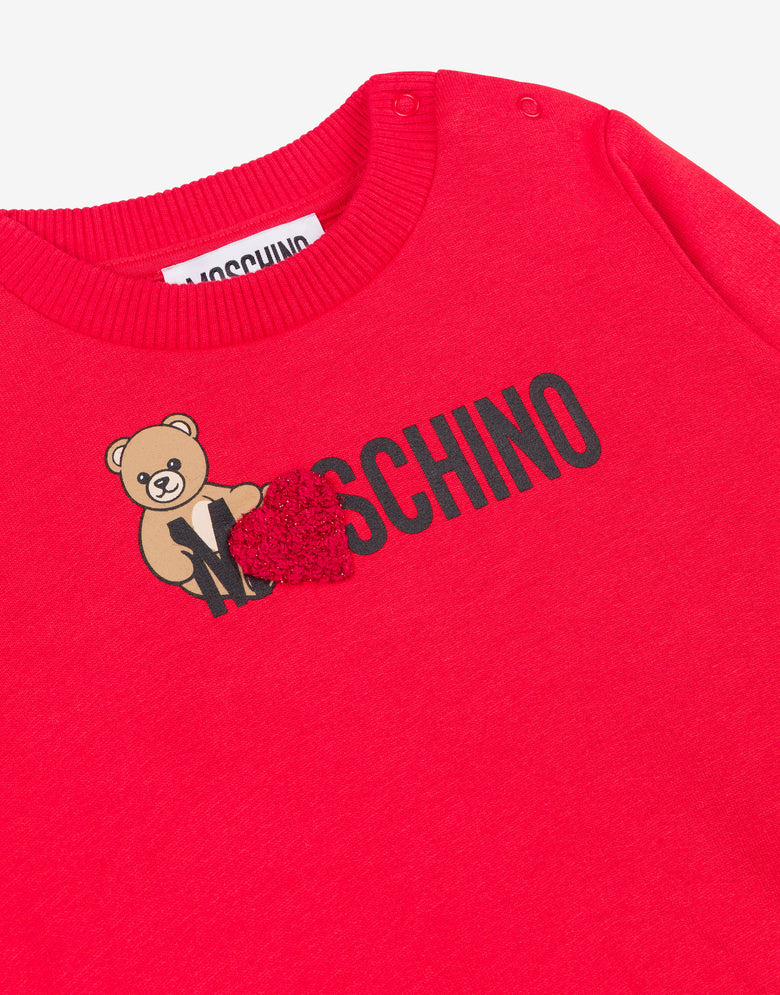 Moschino Teddy Bear Cotton Sweatshirt Bright red Moschino 2