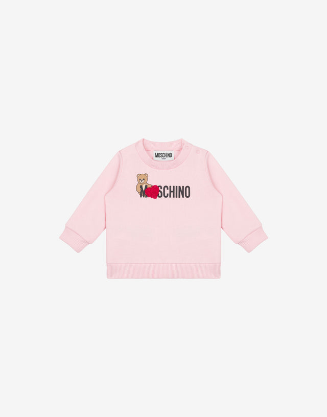 Moschino Teddy Bear Cotton Sweatshirt Pale pink Moschino 0
