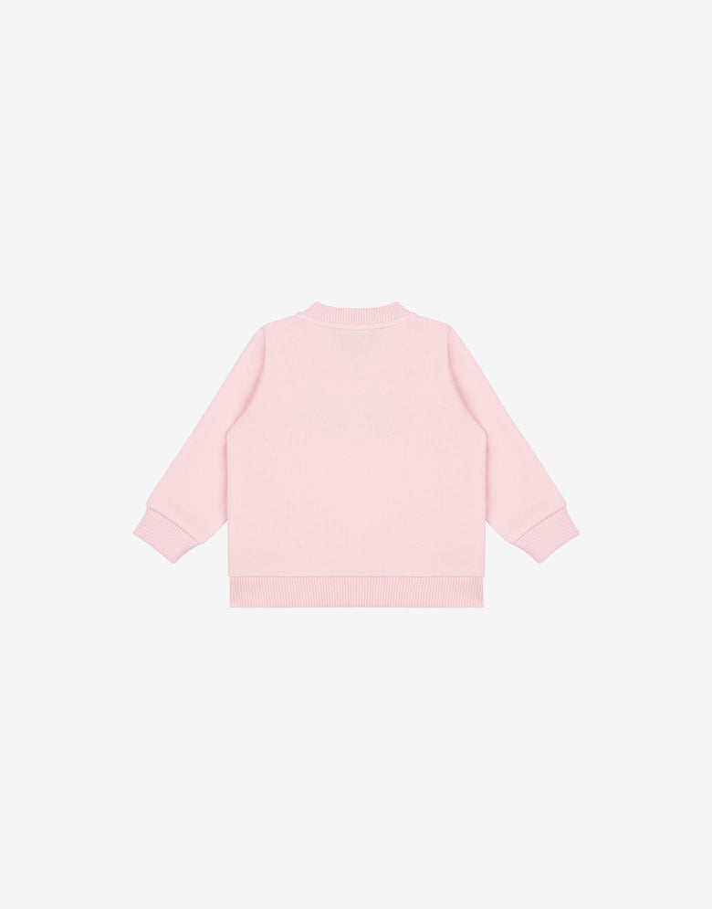 Sudadera de algodón Moschino Teddy Bear Rosa claro Moschino 1