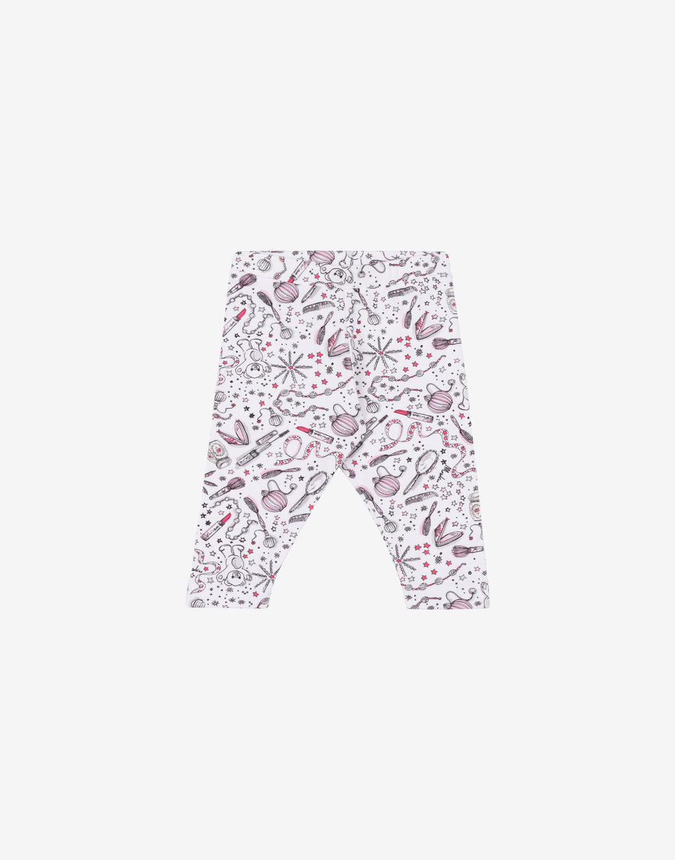 Leggings di cotone Moschino Bianco Moschino 0