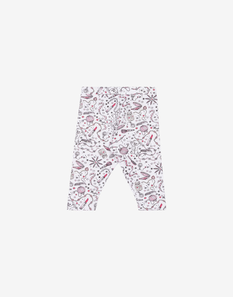 Leggings di cotone Moschino Bianco Moschino 1