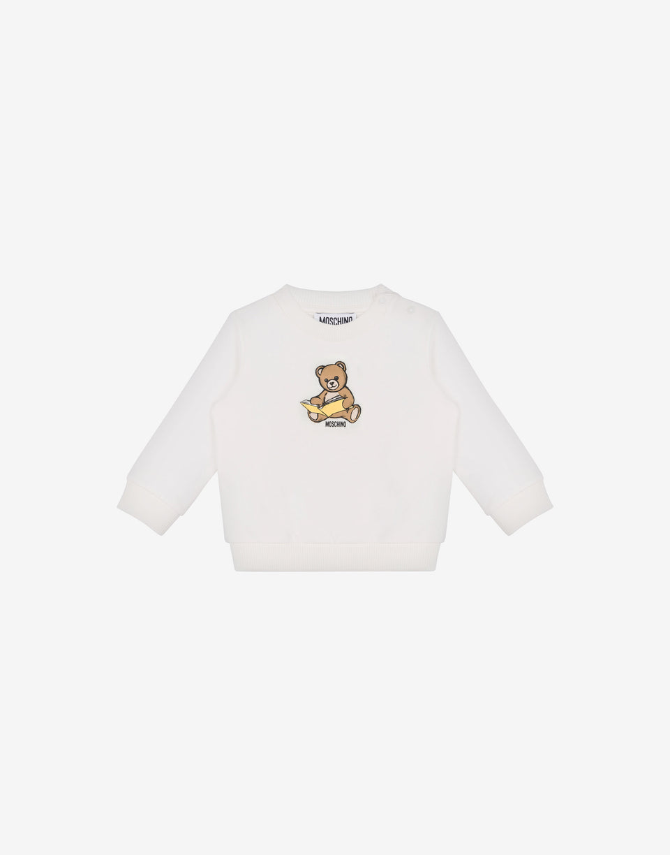 Moschino Teddy Bear printed cotton sweatshirt White Moschino 0