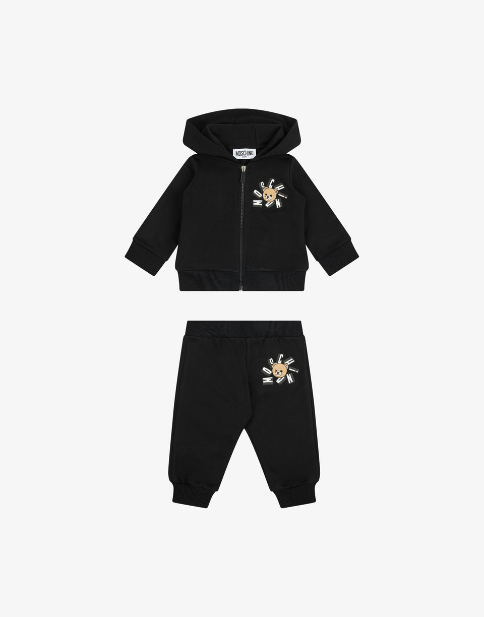 Ensemble survêtement en molleton de coton Moschino Teddy Bear Black Moschino 0