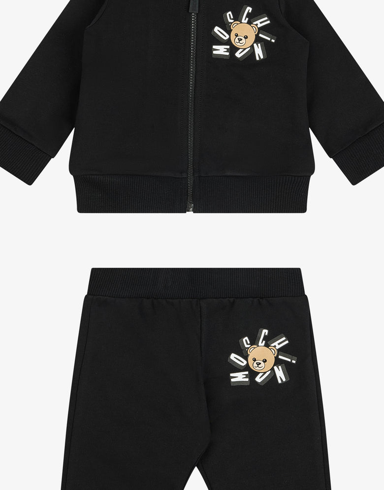 Ensemble survêtement en molleton de coton Moschino Teddy Bear Black Moschino 2
