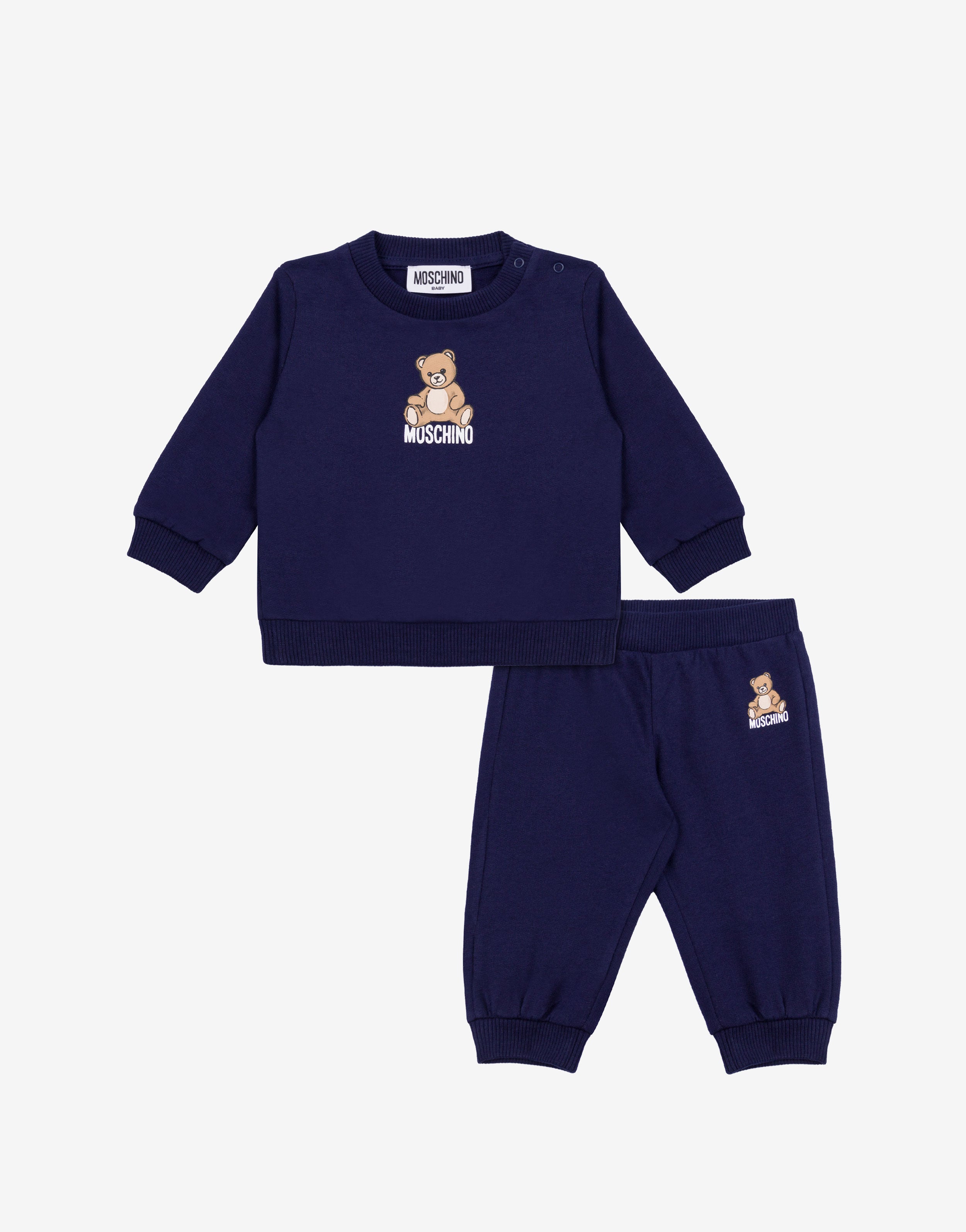 Moschino Teddy Bear cotton fleece tracksuit set | Moschino