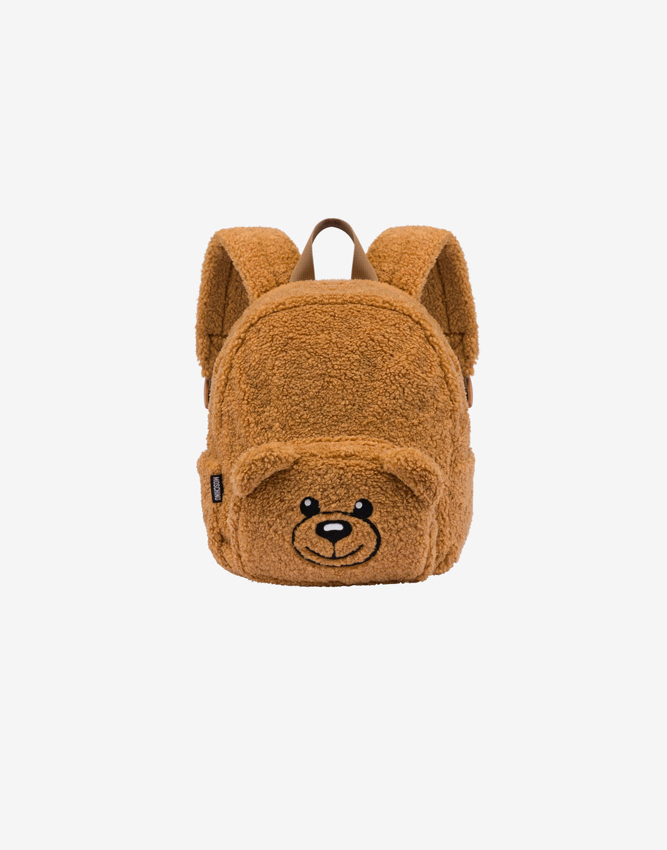 Moschino Teddy Bear soft fabric backpack Caramel Moschino 0