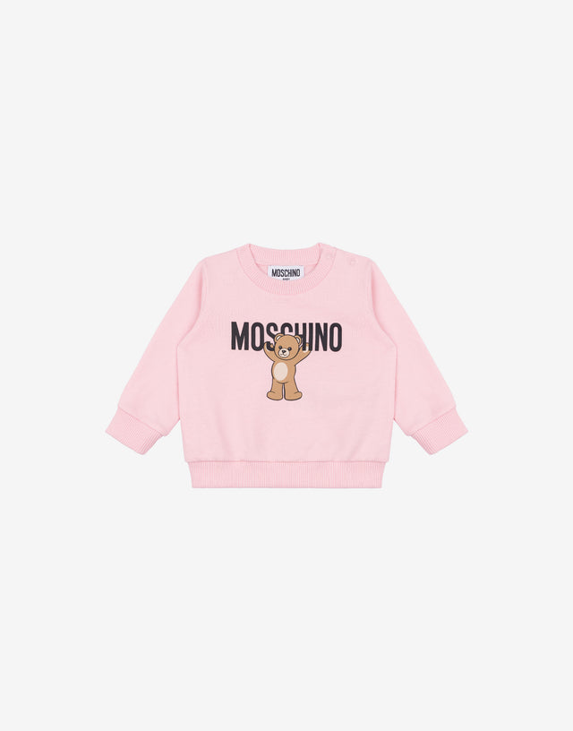 Felpa in cotone Moschino Teddy Bear stampata  Moschino 0