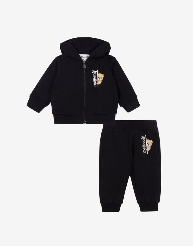Teddy Logo Sweatshirt Set Black Moschino 0