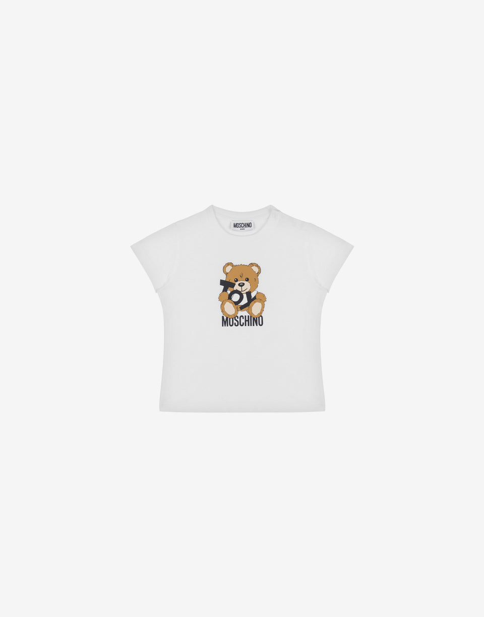 T-shirt in jersey di cotone Teddy Bear  Moschino 0