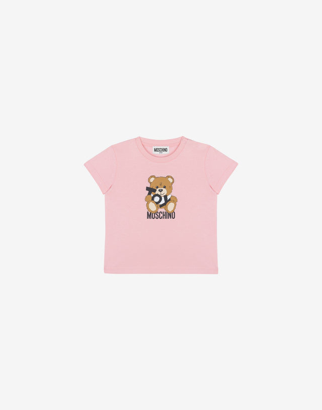 泰迪熊纯棉针织 T 恤 糖果粉色 Moschino 0