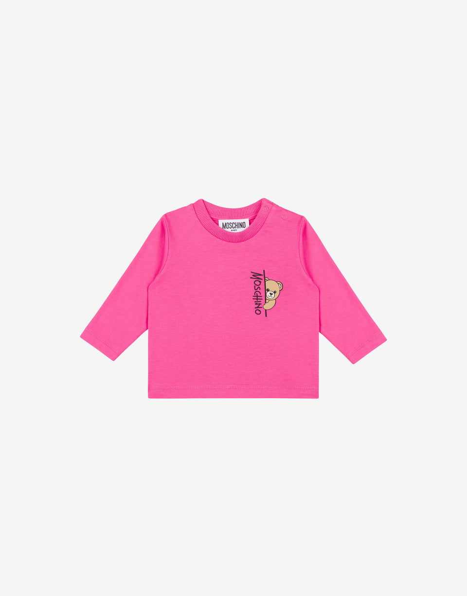 Moschino Teddy Bear Jersey T-shirt Fuchsia Moschino 0
