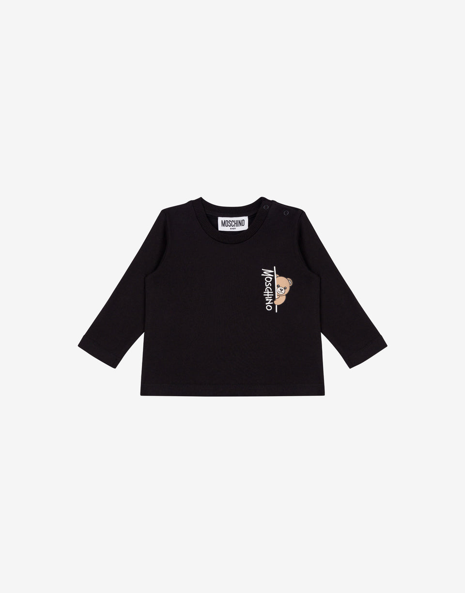 Moschino Teddy Bear Jersey-T-Shirt Schwarz Moschino 0