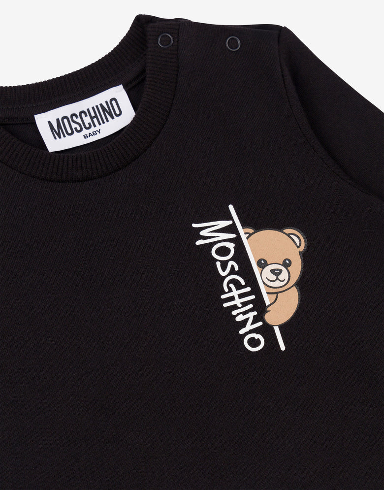 Moschino Teddy Bear Jersey-T-Shirt Schwarz Moschino 2