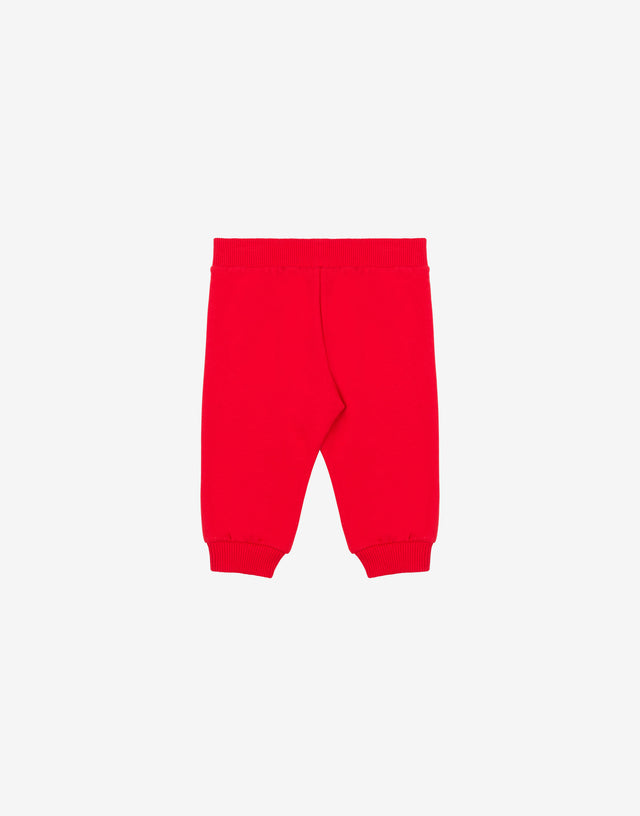 Hose aus Sweat-Material Logo Print Rot Moschino 1