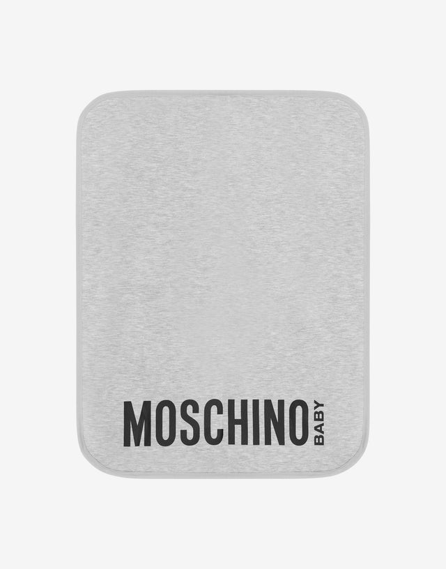 Borsa mamma con fasciatoio Teddy Logo Grigio Moschino 1