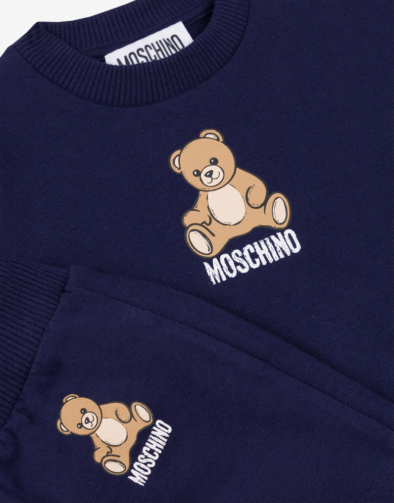 Teddy Logo 卫衣连体服 蓝色 Moschino 2