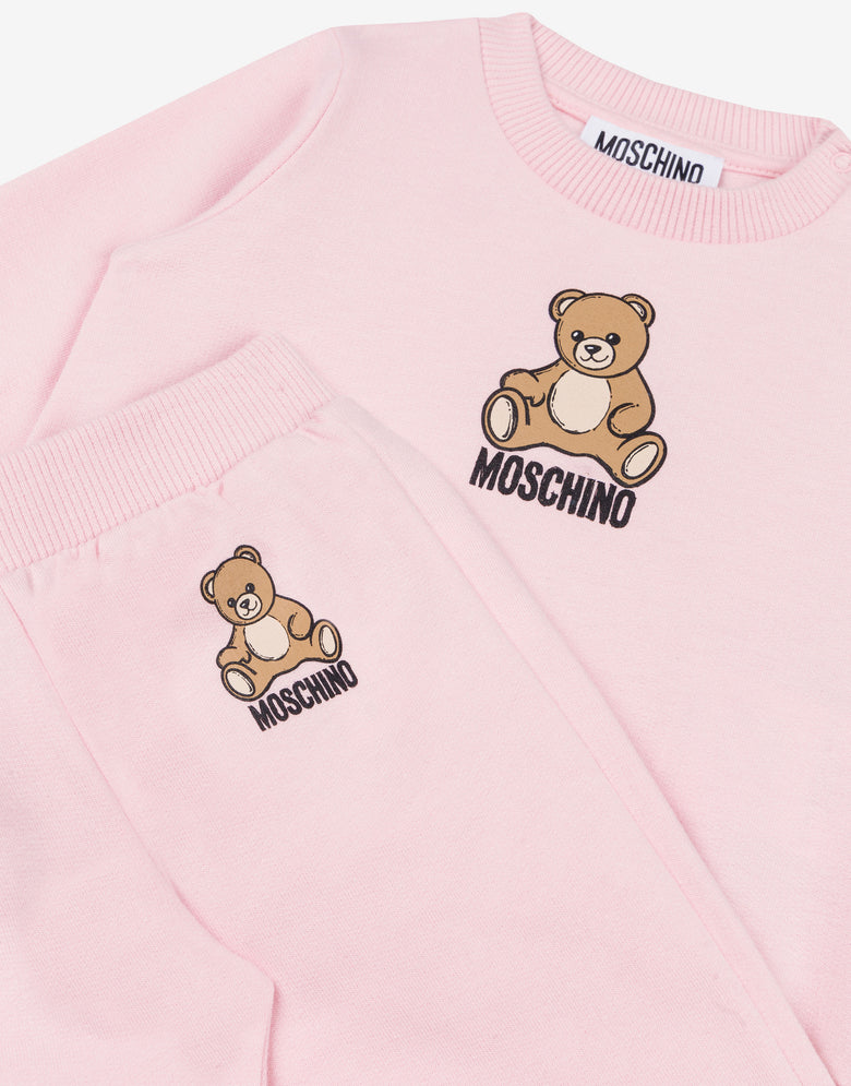 Teddy Logo Sweatshirt Set Pale pink Moschino 2