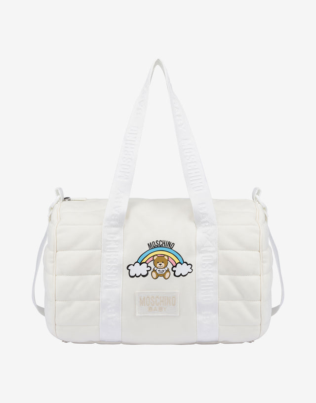Fleece diaper bag Teddy Bear White Moschino 0