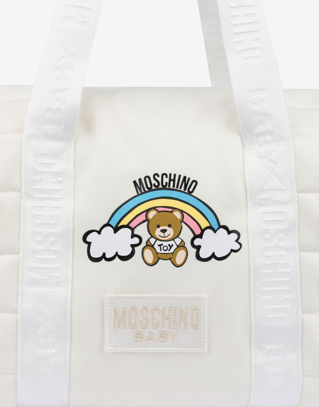 Fleece diaper bag Teddy Bear White Moschino 1
