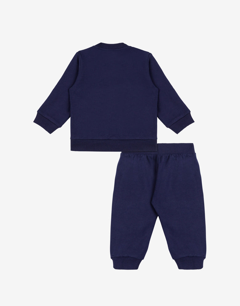 Teddy Logo Sweatshirt Set Blue Moschino 1