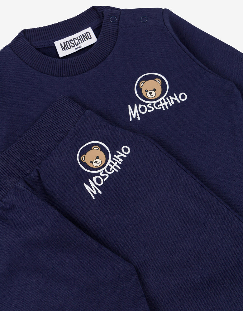 Teddy Logo Sweatshirt Set Blue Moschino 2