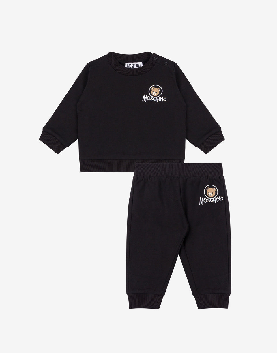 Teddy Logo Sweatshirt Set Black Moschino 0