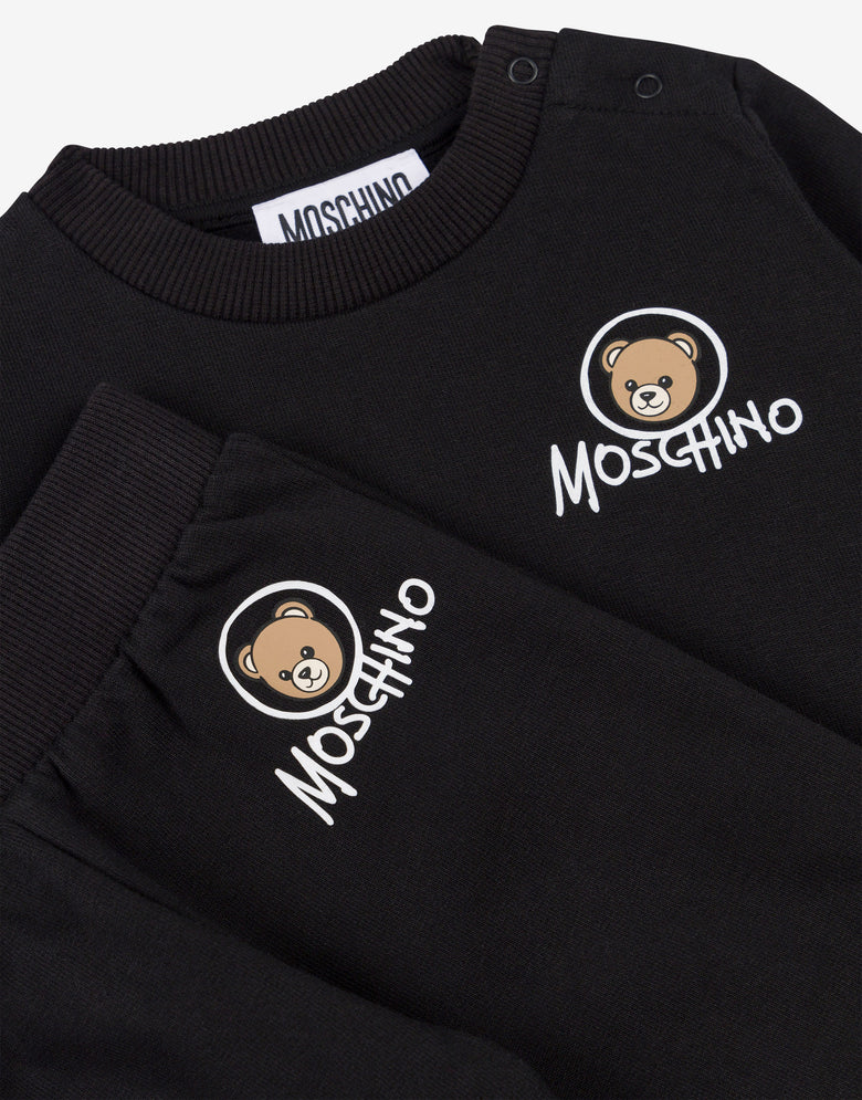 Teddy Logo Sweatshirt Set Black Moschino 2