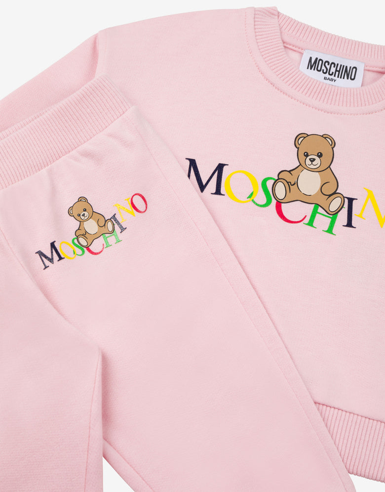 Printed cotton fleece sweatpants suit  Moschino 2